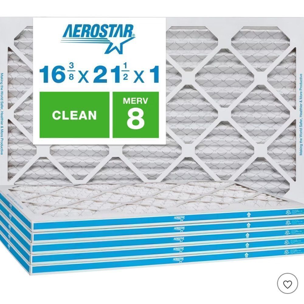 White Air Filter MERV 8